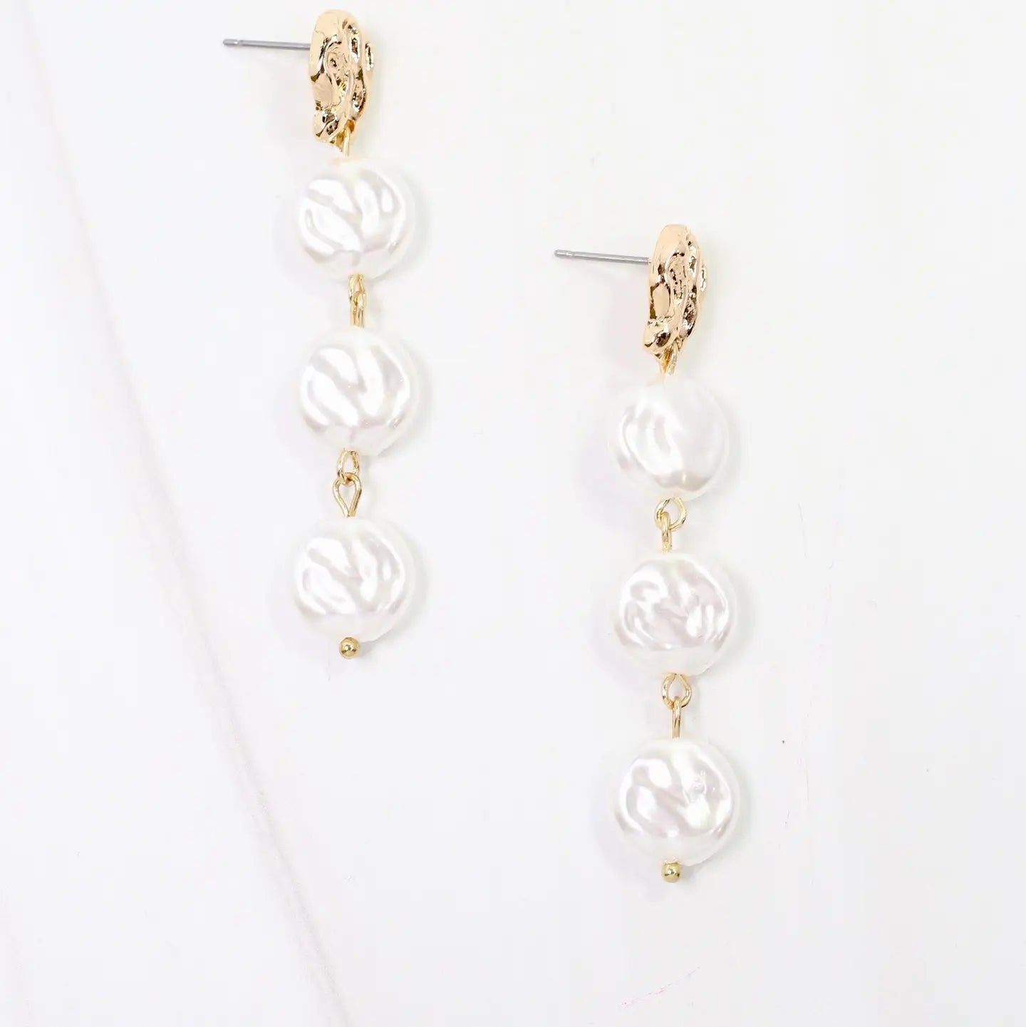 Dangle Pearl Earrings - Caroline Hill