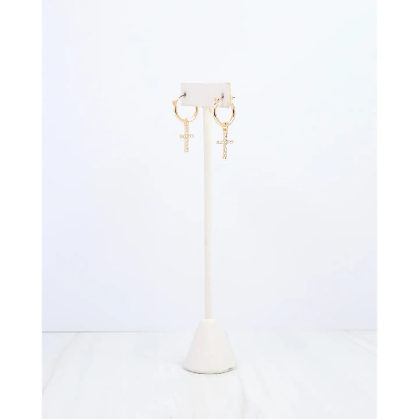 Kansas Cross Hoop Earrings - Caroline Hill