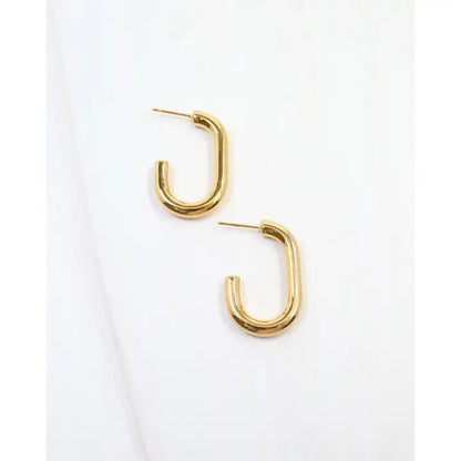 Caroline Hill - Greenfield Hoop Earring - Gold