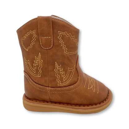Western Squeak Boot - Brown