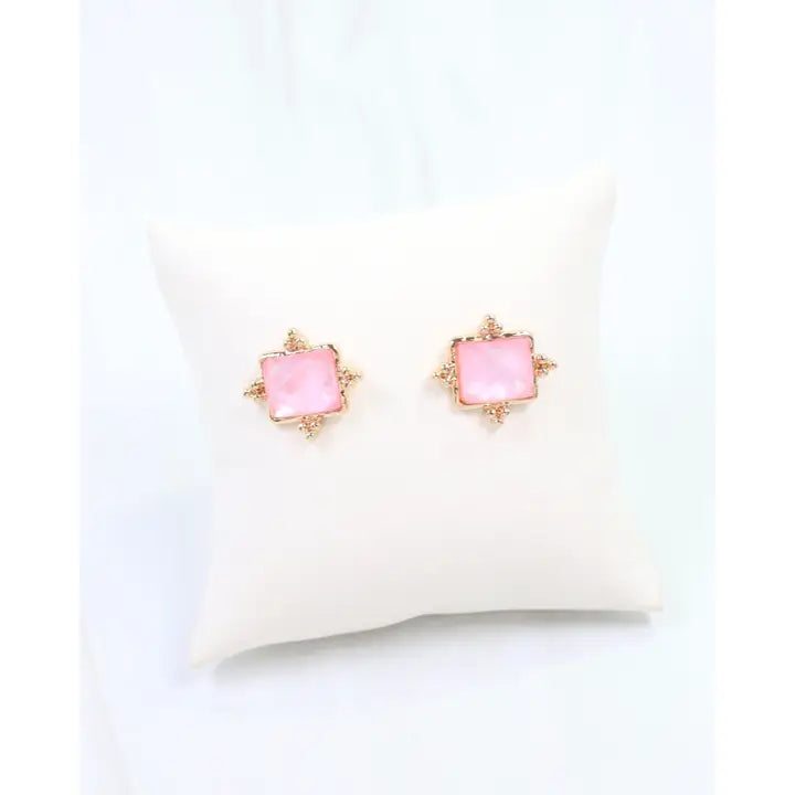 Pink Sugar Studs - Caroline Hill