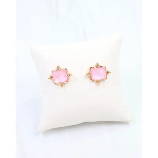 Pink Sugar Studs - Caroline Hill