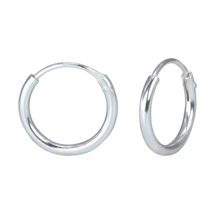 Sterling Silver Endless Hoop Earring For Babies + Kids