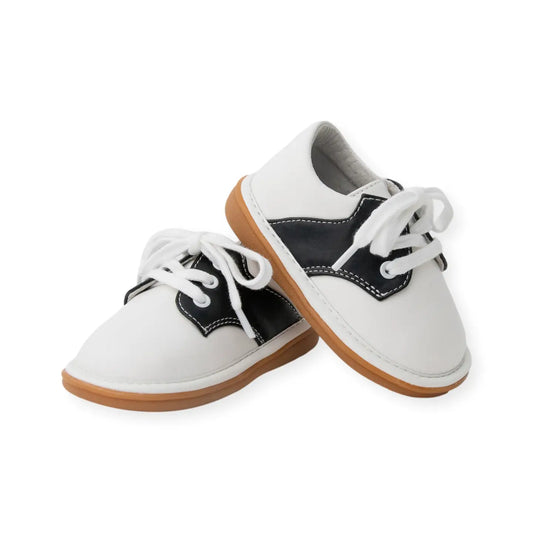 Rory Black Saddle Oxford Squeak Shoe