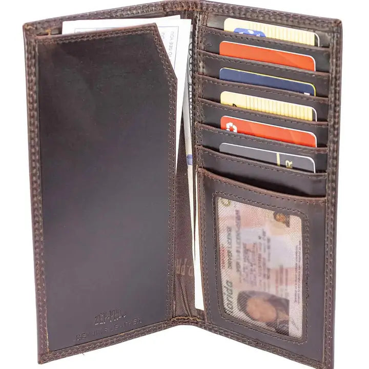 Christian Cross Leather Roper Wallet