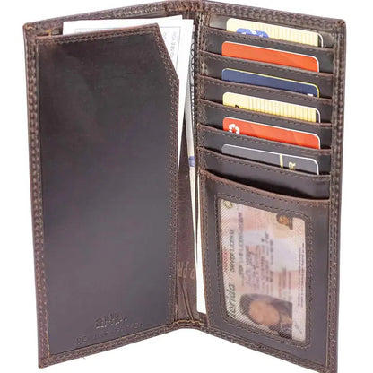 Christian Cross Leather Roper Wallet