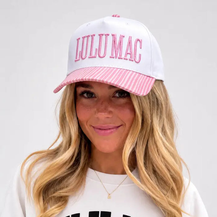 Lulu Mac - Adult - Pink Stripe Cap