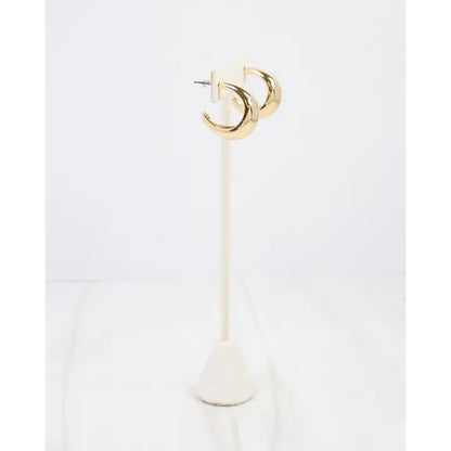Coos Bay Hoop Earrings Gold  - Caroline Hill