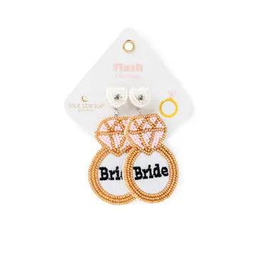 Beaded Bride Earrings