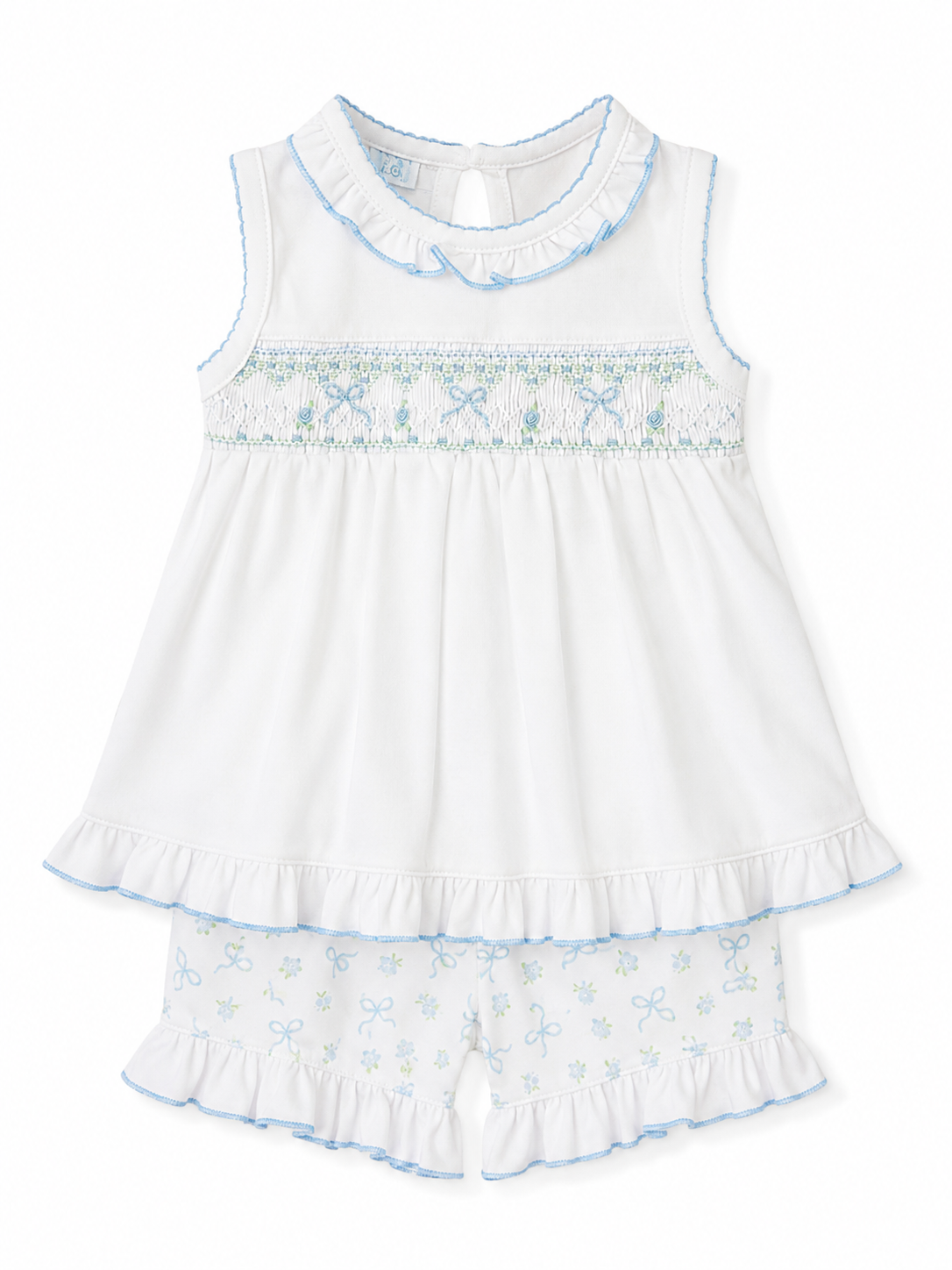 Eloise's Classics Smocked Short Set