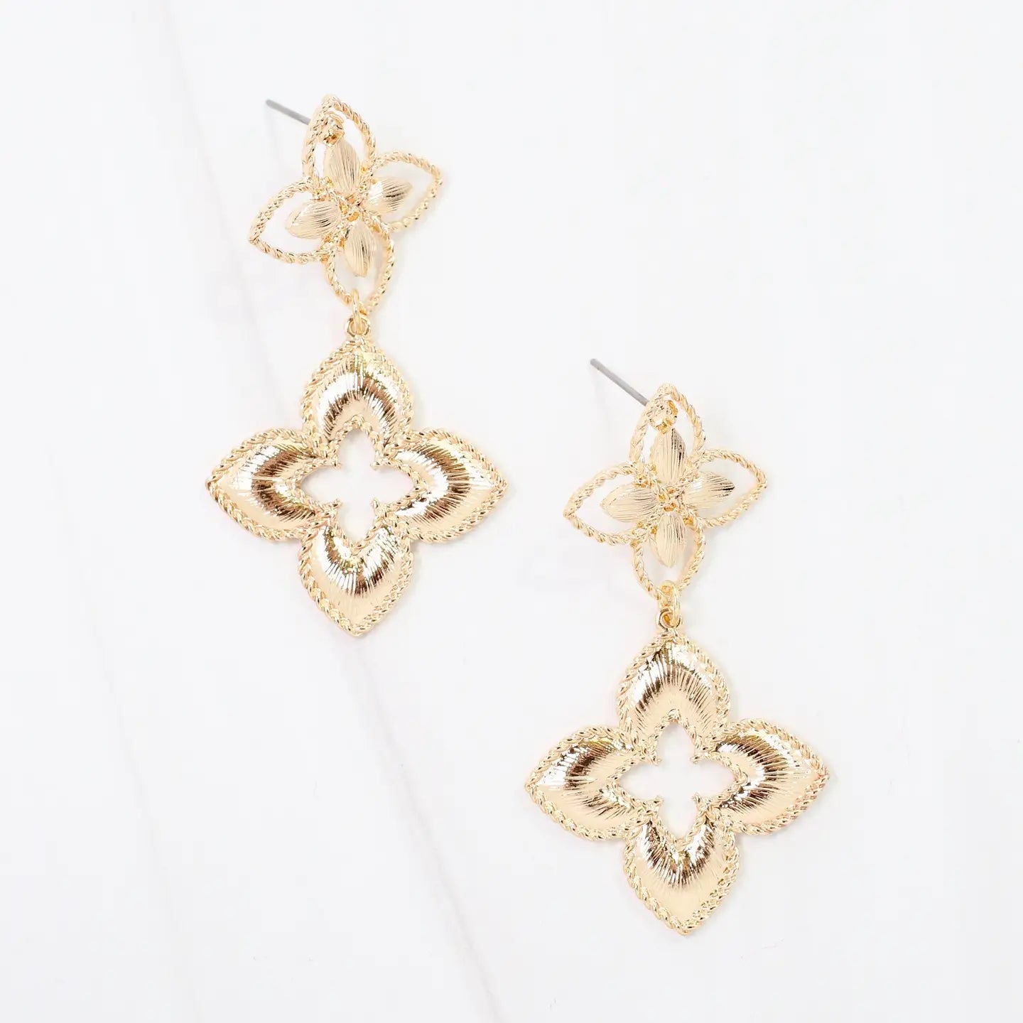 Guymon Quatrefoil Dangle Earrings - Caroline Hill