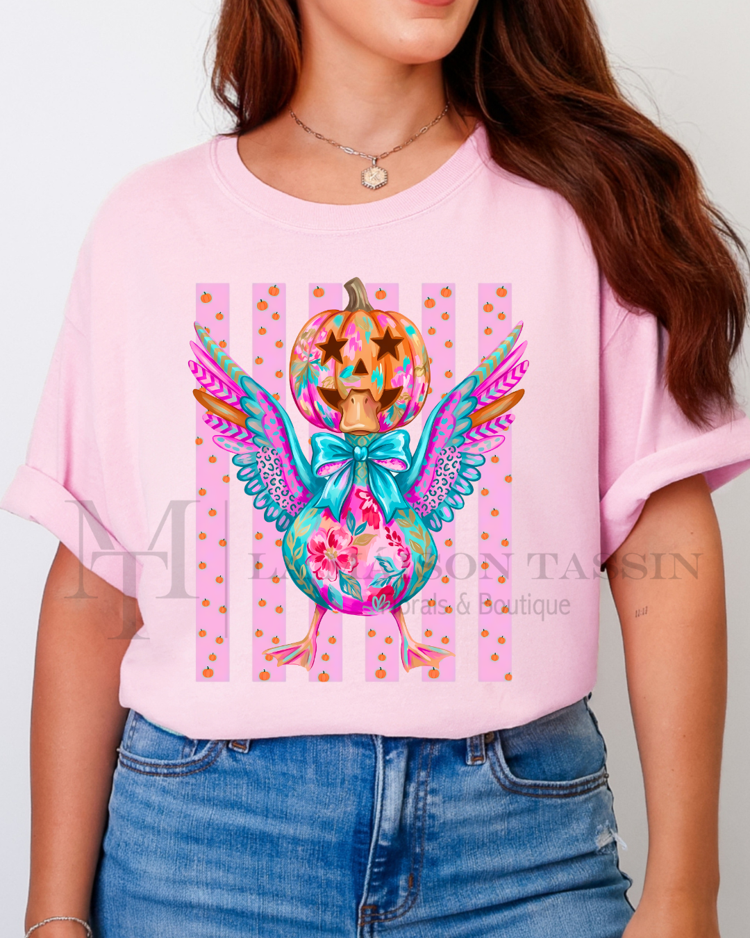 Pumpkin Head Goose Tee (Made to Order)