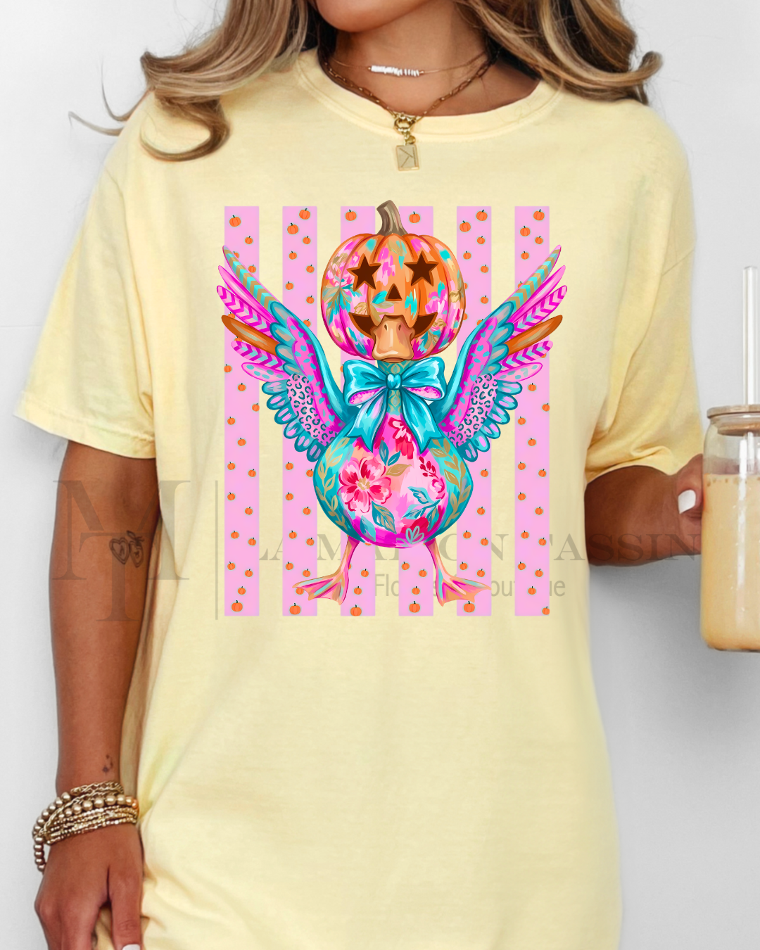 Pumpkin Head Goose Tee (Made to Order)