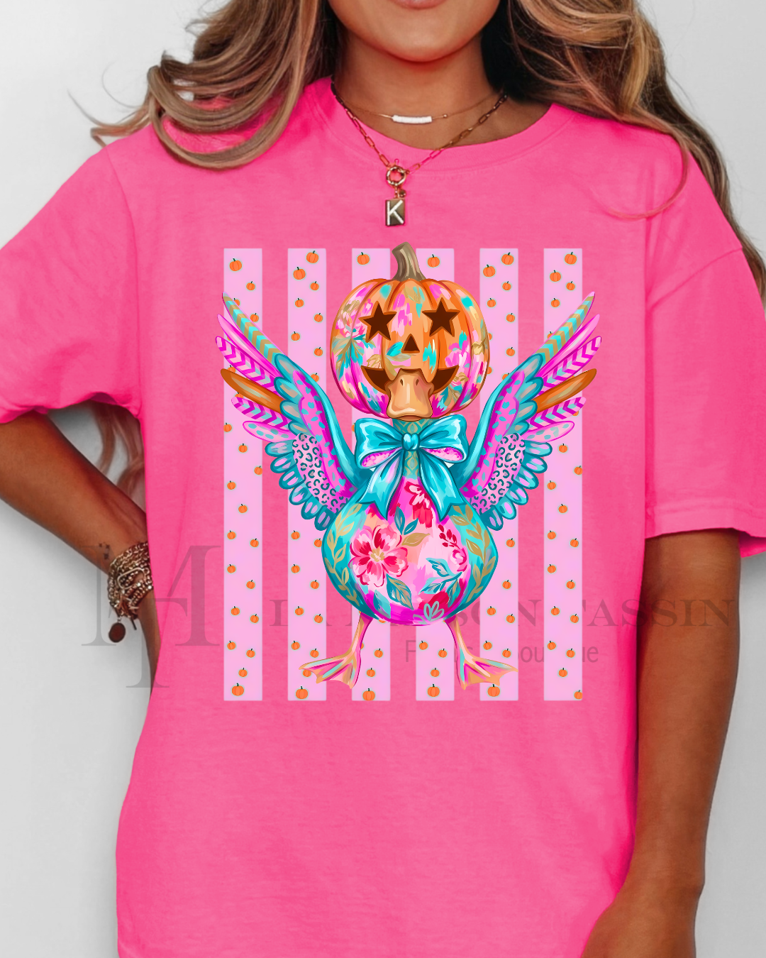 Pumpkin Head Goose Tee (Made to Order)