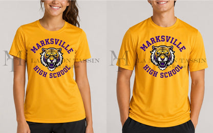 Marksville High Unisex Performance Tee - Yellow