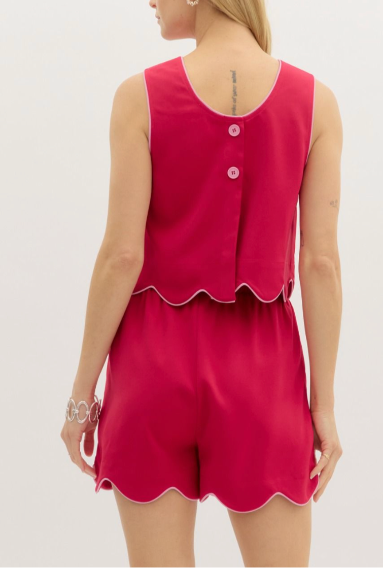 Sugarberry Scallop Top