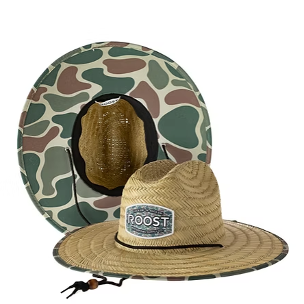 Roost Woven Patch Straw Hat -  Youth