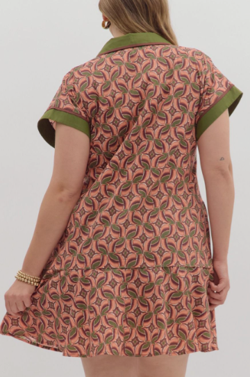 Olive Orchard Dress - Plus