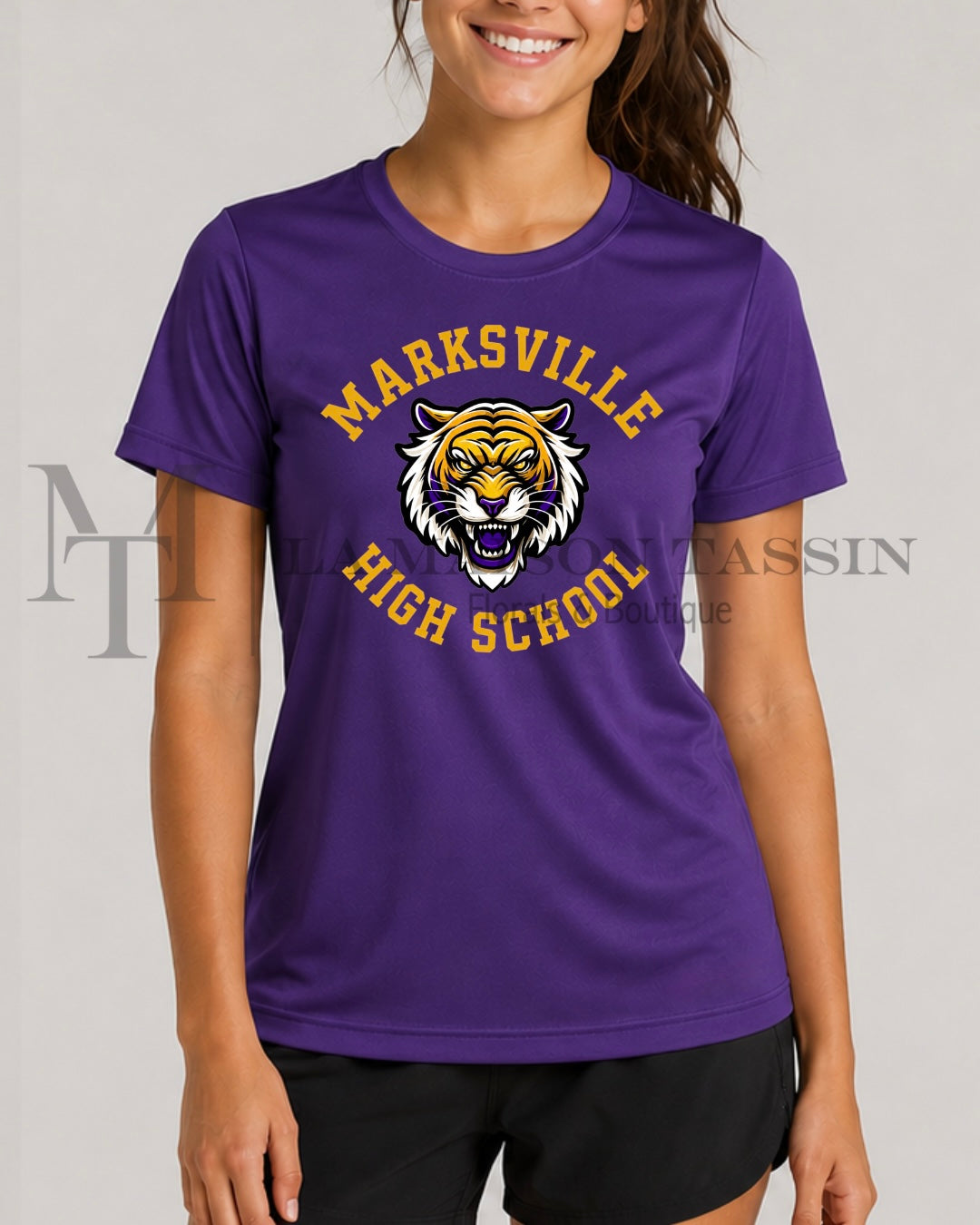 Marksville High Unisex Performance Tee - Purple