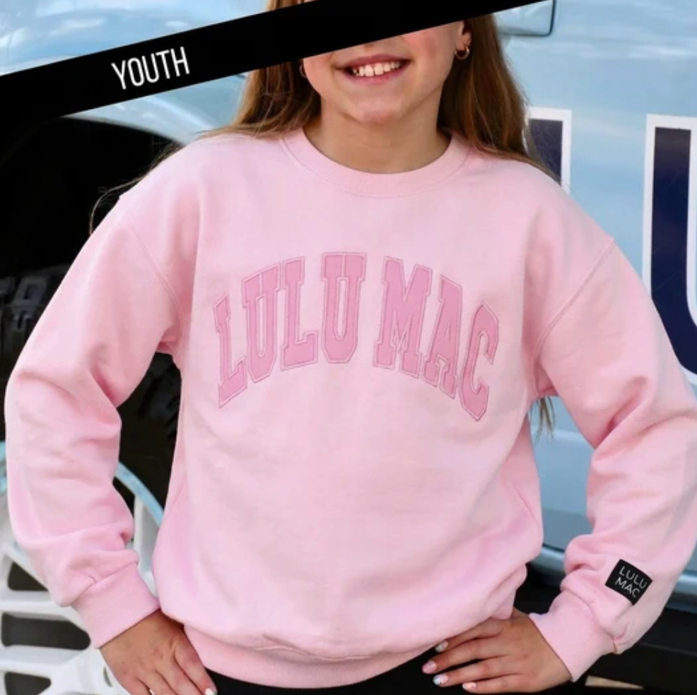 LULU MAC - Youth - Light Pink Mono Oversized Mockneck