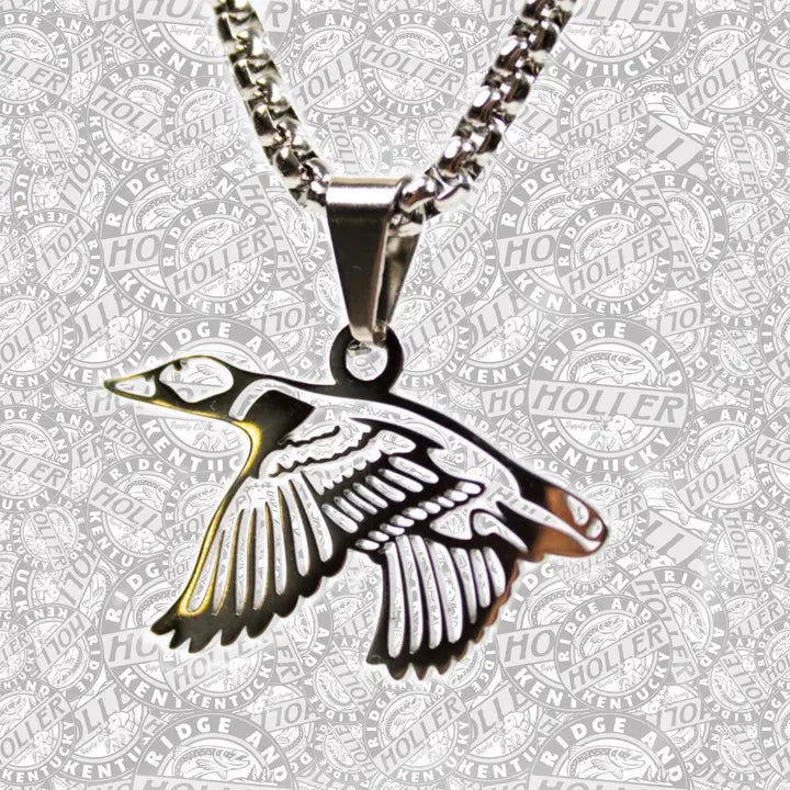 Landing Duck Stainless Steel Necklace and Pendant - Youth