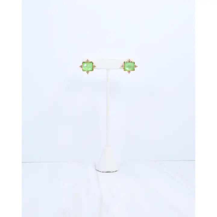 Key Lime Glow Earrings - Caroline Hill