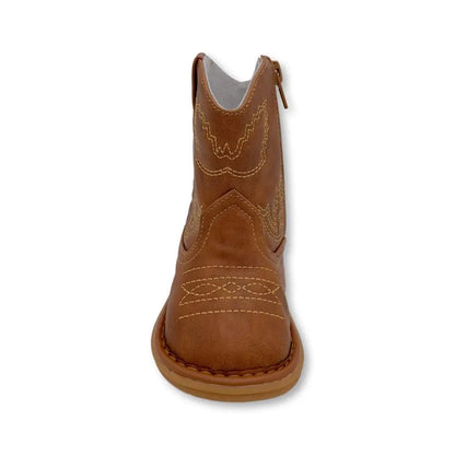 Western Squeak Boot - Brown