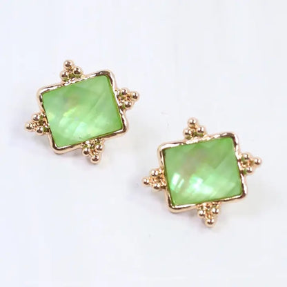Key Lime Glow Earrings - Caroline Hill