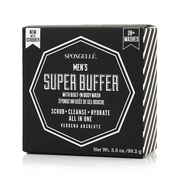 Men's Spongelle Super Buffer w/ Black Scrubber (Verbena Absolute)