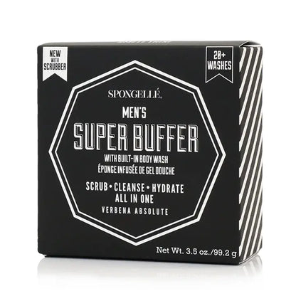 Men's Spongelle Super Buffer w/ Black Scrubber (Verbena Absolute)