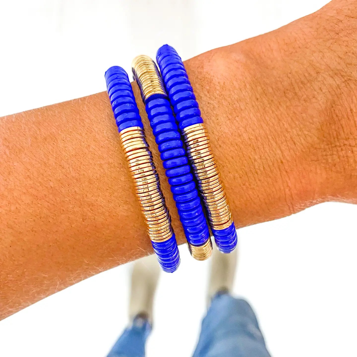 ONE Blue and Gold Mix + Match Bangle