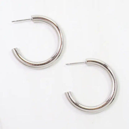 Caroline Hill - Dalles Hoop Earring - Silver