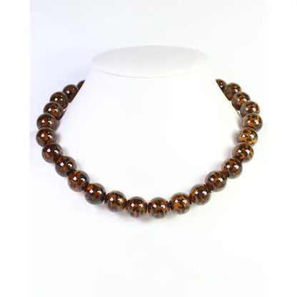 Caroline Hill - Maclarin Beaded Necklace - Tortoise