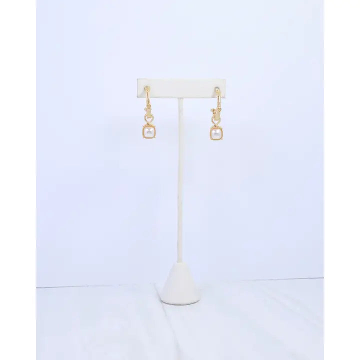 Luxe Pearlstone Earrings - Caroline Hill