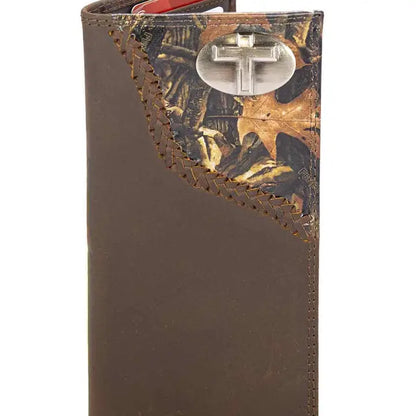 Christian Cross Leather Roper Wallet