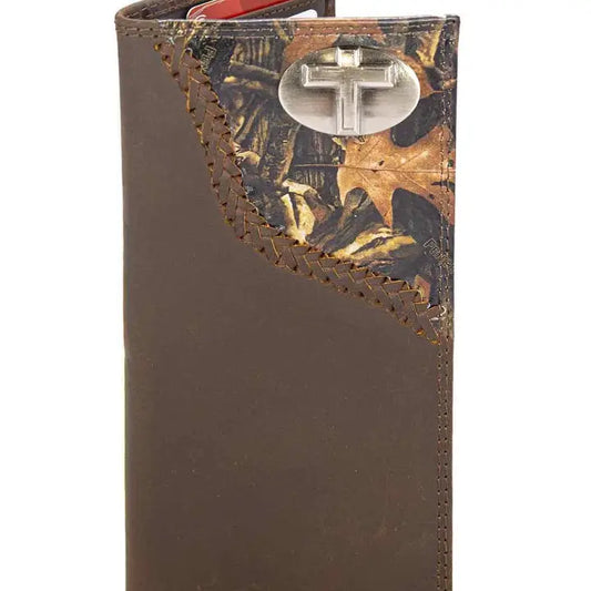 Christian Cross Leather Roper Wallet