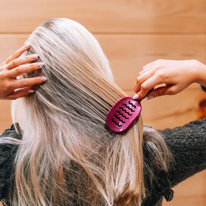 Mini Vented Hair Brush - Mulberry - TELETIES