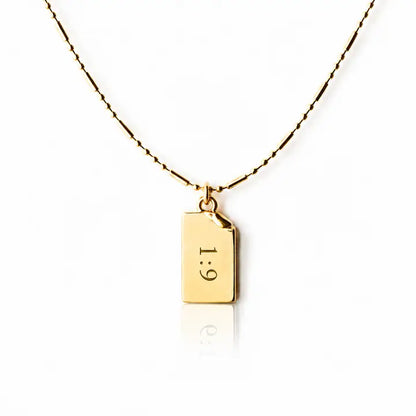 Joshua 1:9 - Sentiment Necklace