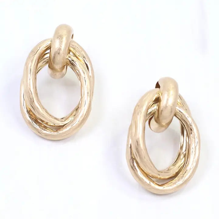 Golden Tide Hoops - Caroline Hill