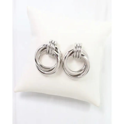 Silver Tide Hoops - Caroline Hill