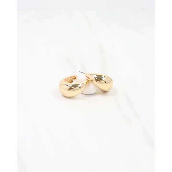 Coos Bay Hoop Earrings Gold  - Caroline Hill