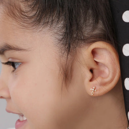 Petite Cross Earrings