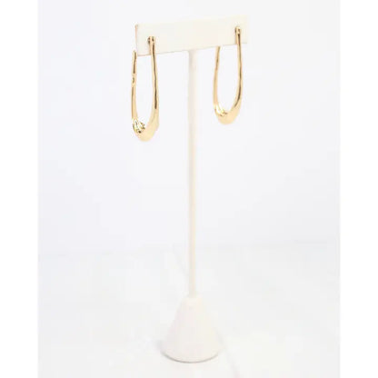 Caroline Hill - Fairfield Hammered Hoop Earring - Gold