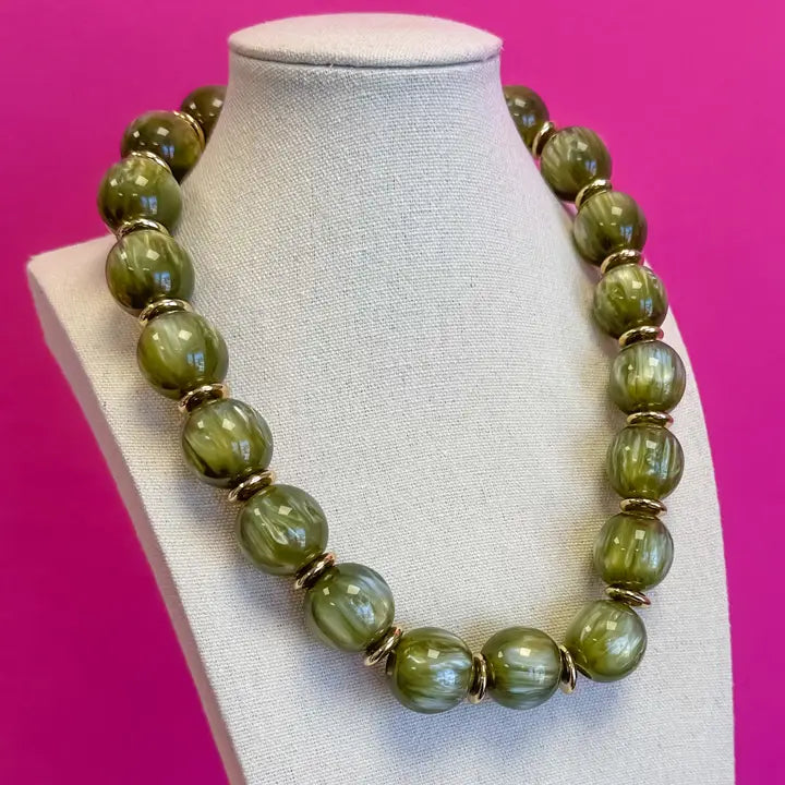 Olive Crush Necklace