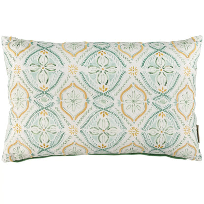 Green Beaded Throw Pillow