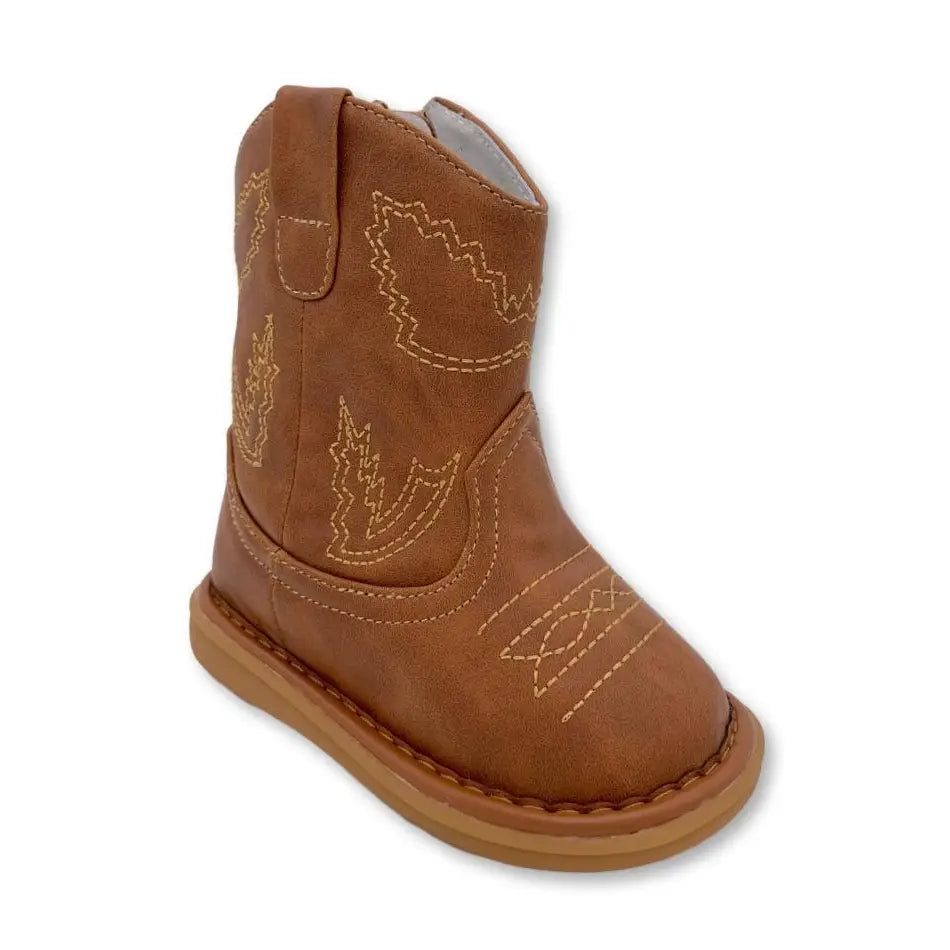 Western Squeak Boot - Brown
