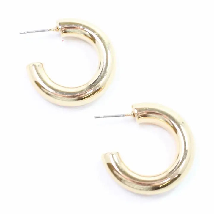 Imelda Hoop Earring Gold - Caroline Hill