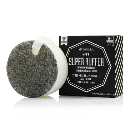 Men's Spongelle Super Buffer w/ Black Scrubber (Verbena Absolute)