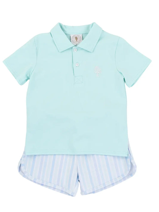 Seaside Stripe Porter Polo Set