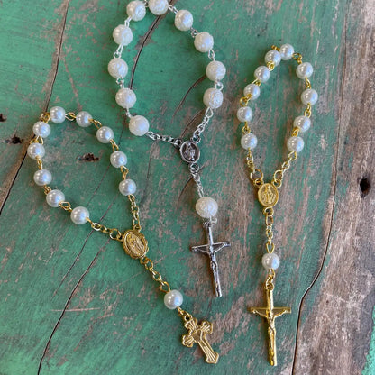 Small Decade Rosary - Gold Our Lady of Grace